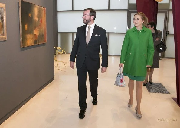 Hereditary Grand Duchess Stephanie, Hereditary Grand Duke Guillaume visited Carlos de Amberes Foundation in Madrid