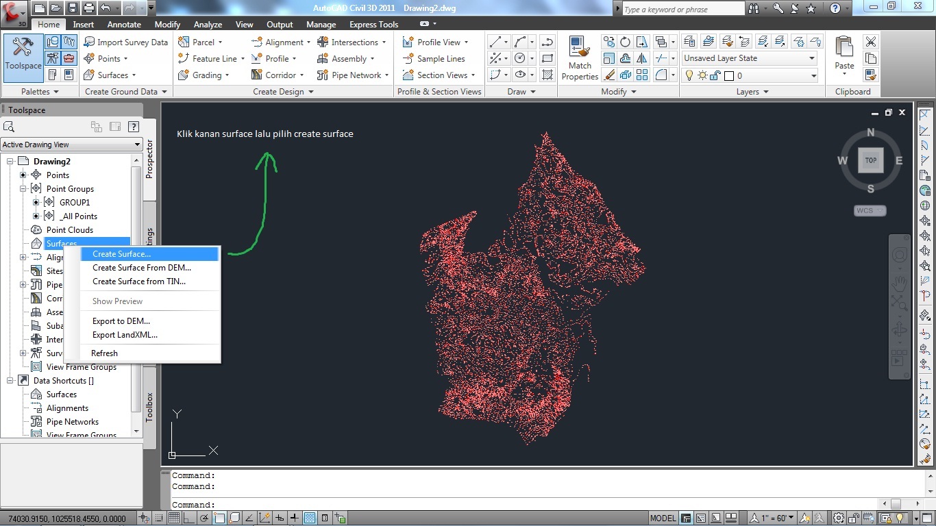 Linux Java Surveyor Activities Autocad Civil 3d 2011 Create