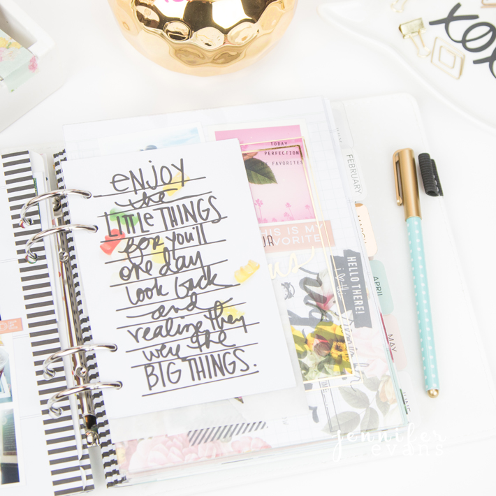 Heidi Swapp January Memory Planner Pages by Jennifer Evans 