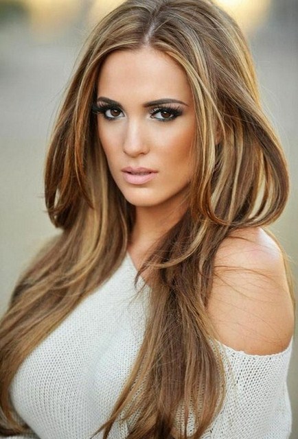 Long Blonde and Brown Hairstyles for Modern Young Women