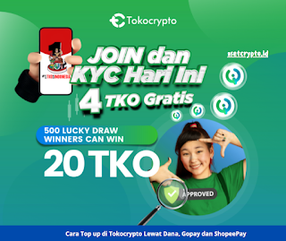 Cara Top up di Tokocrypto Lewat Dana, Gopay dan ShopeePay