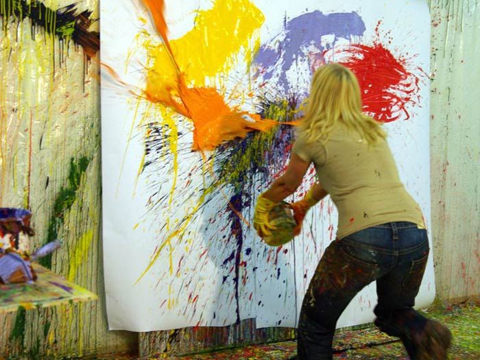 action painting research paper