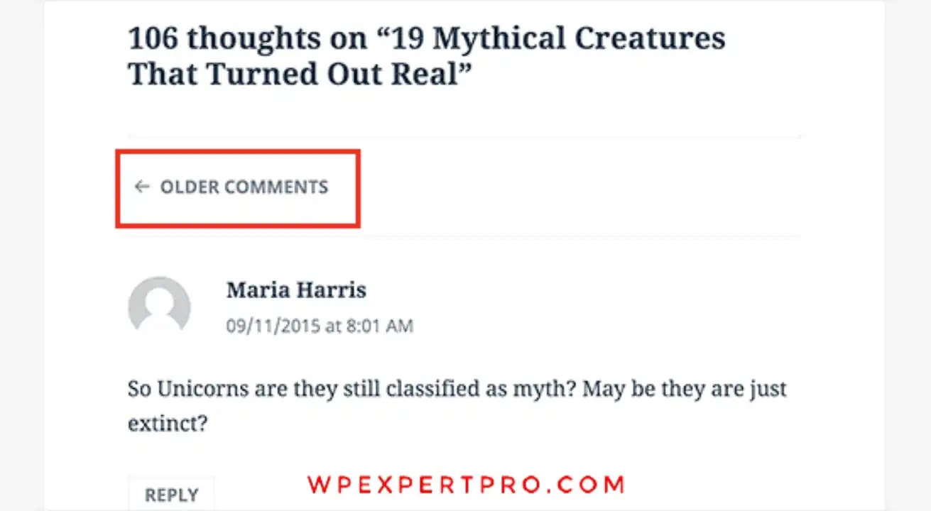 Paginate comments by splitting them into pages. Paginate comments by splitting them into pages.