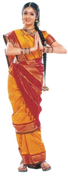 tamil saree style