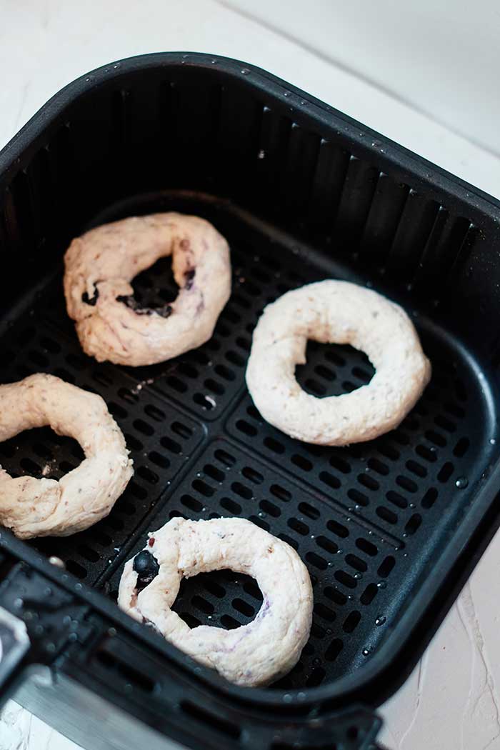 Blueberry Air Fryer Bagels With Greek Yogurt Koti Beth