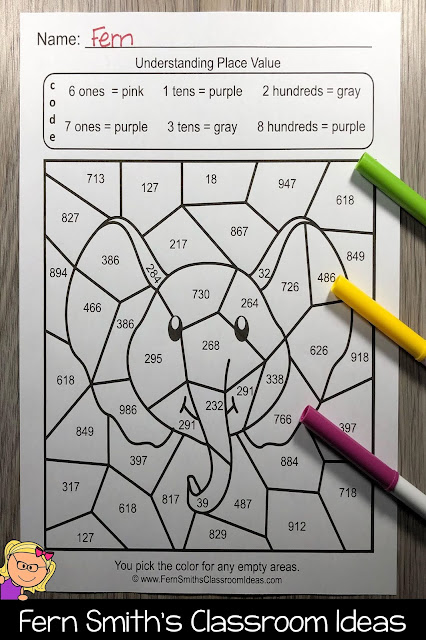 Click Here to Download This 2nd Grade Go Math 2.5 Place Value to 1,000 Bundle of Task Cards, Center Games, and Color By Numbers