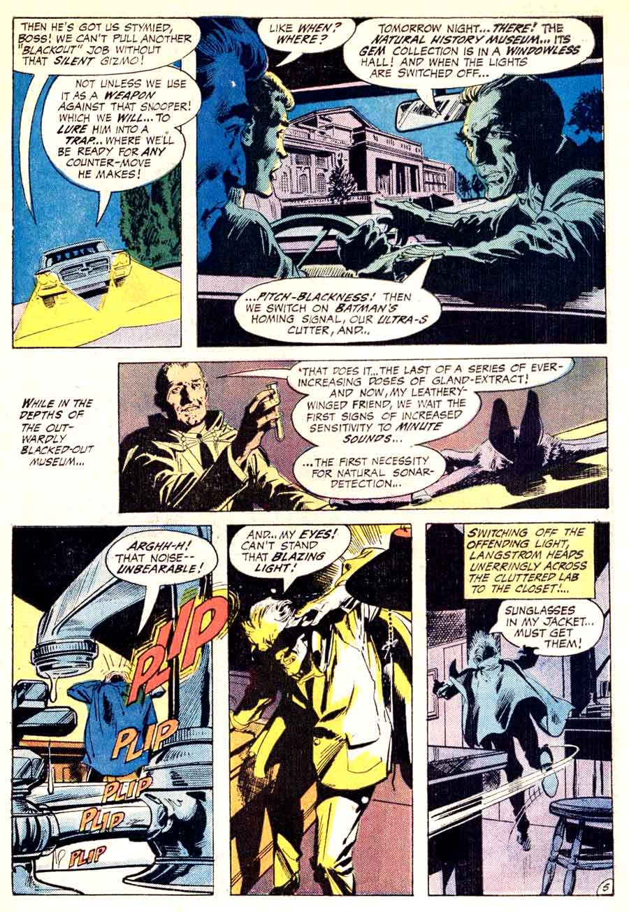 Detective Comics #400 dc 1970s 1st Man-Bat comic book page art by Neal Adams