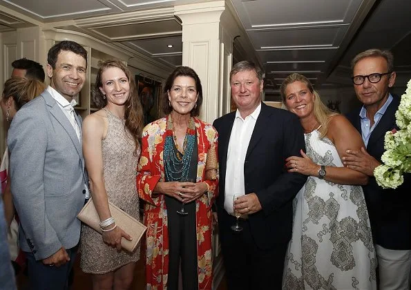 Princess Caroline of Hanover and Charlotte Casiraghi attended a reception