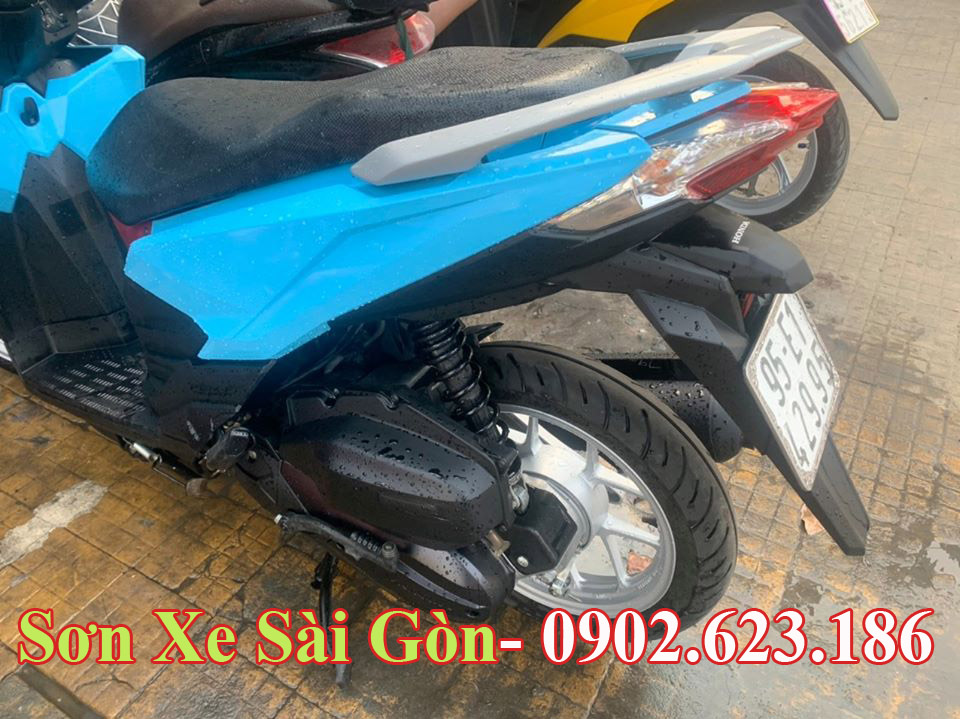 Mẫu sơn xe Honda vario màu xanh dương candy cực đẹp - SƠN XE GIÁ RẺ