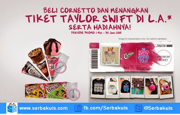 Promo Cornetto Taylor Swift The 1989 World Tour Promo Cornetto Taylor Swift The 1989 World Tour