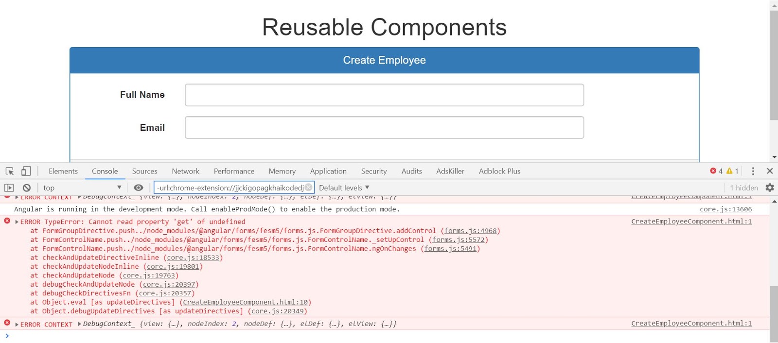 Angular and React Handson Examples How to create a simple reactive