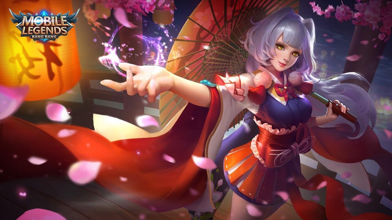 Wallpaper Kagura Cherry Witch Skin Mobile Legends Full HD for PC