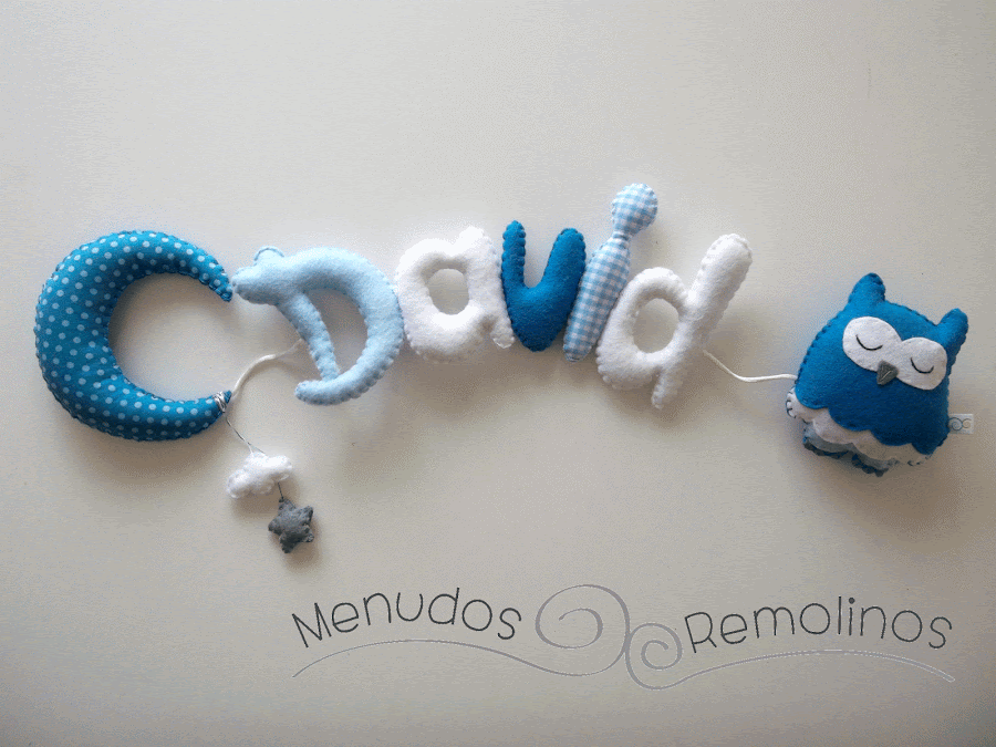 Letras fieltro David