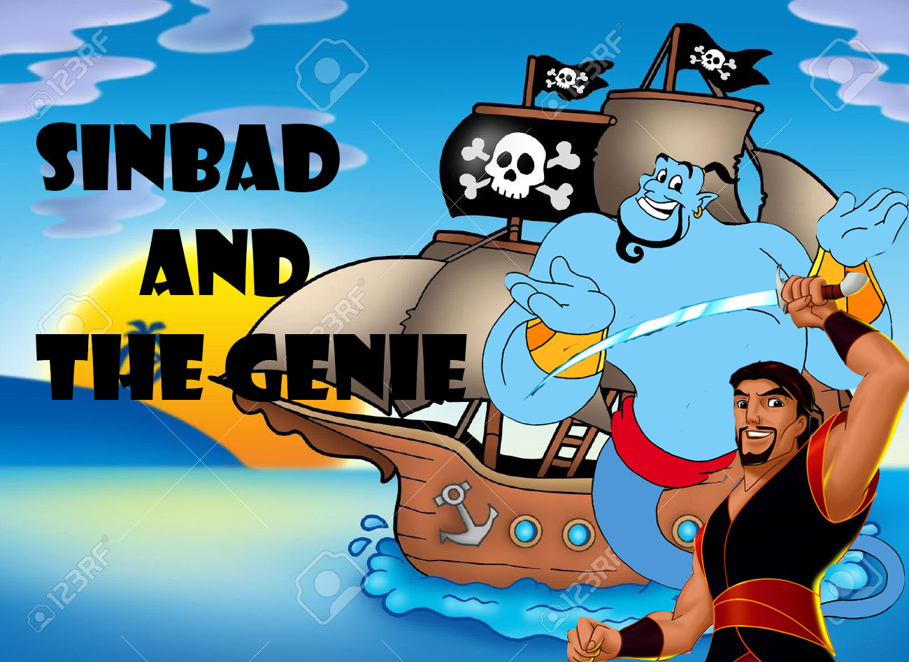 Sinbad and the Genie Indonesia English Learning