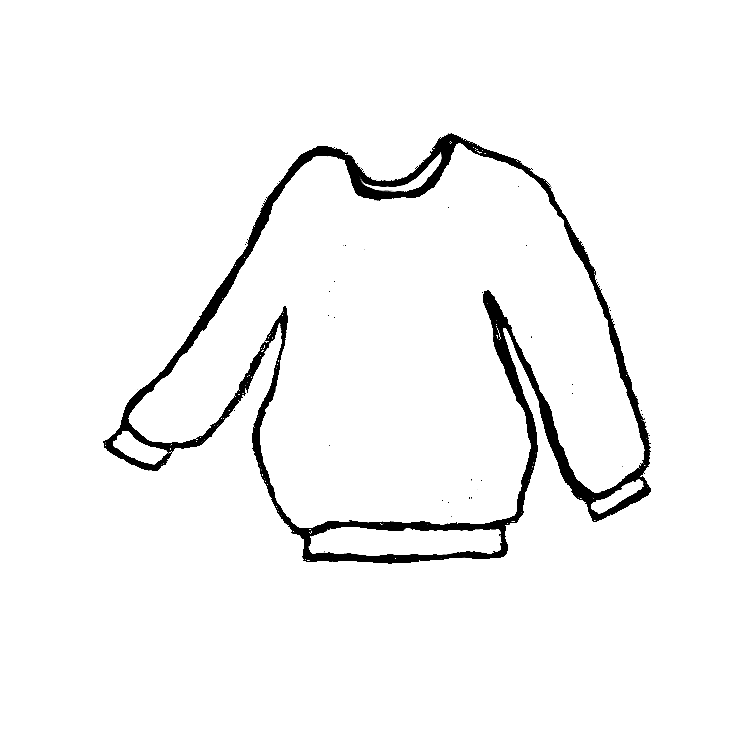 clipart of clothing in black and white - photo #26