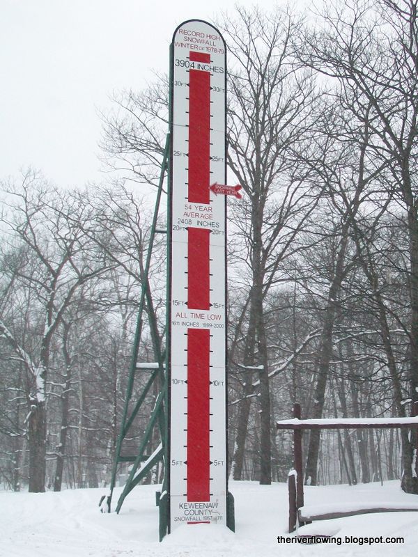 The River Upper Pennisula of Michigan .. Snow and Cross Country Ski Trails