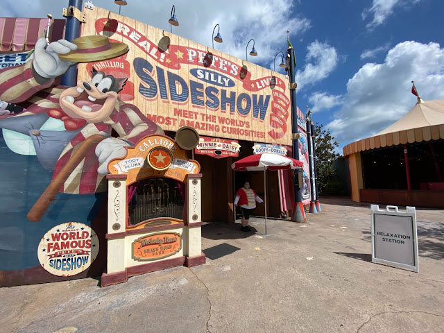Disney Magic Kingdom Reopening Preview, Relaxation Station at Pete’s Silly Sideshow Fantasyland New Safety Precaution and Social-distancing Practice