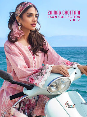 Shree fab Zainab Chotani Lawn collection 2 pakistani suits