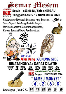 Prediksi Syair Hk 12 November 2020 Rajiman