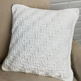 Cojín Texturas a Crochet