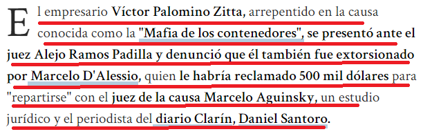 Otra vez los señalan a santoro y d'alessio juntos