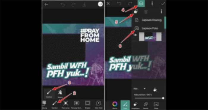 Foto Twibbon picsart Memasukkan Foto Twibbon picsart