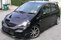 Modifikasi Honda Jazz hitam