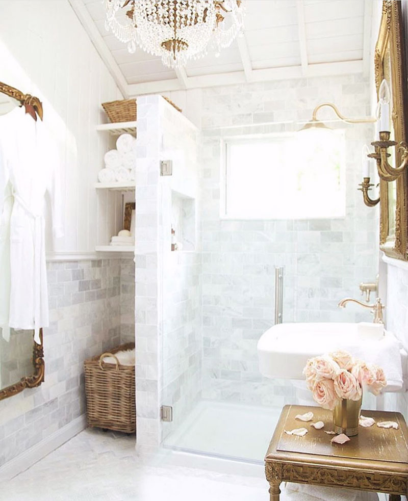 At Home | Pure Romance: Peonies & Carrara in a French Country Cottage