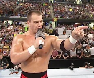 WWF Invasion 2001 PPV - Lance Storm addresses the crowd