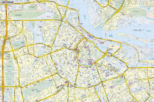 Mapa de Amsterdã