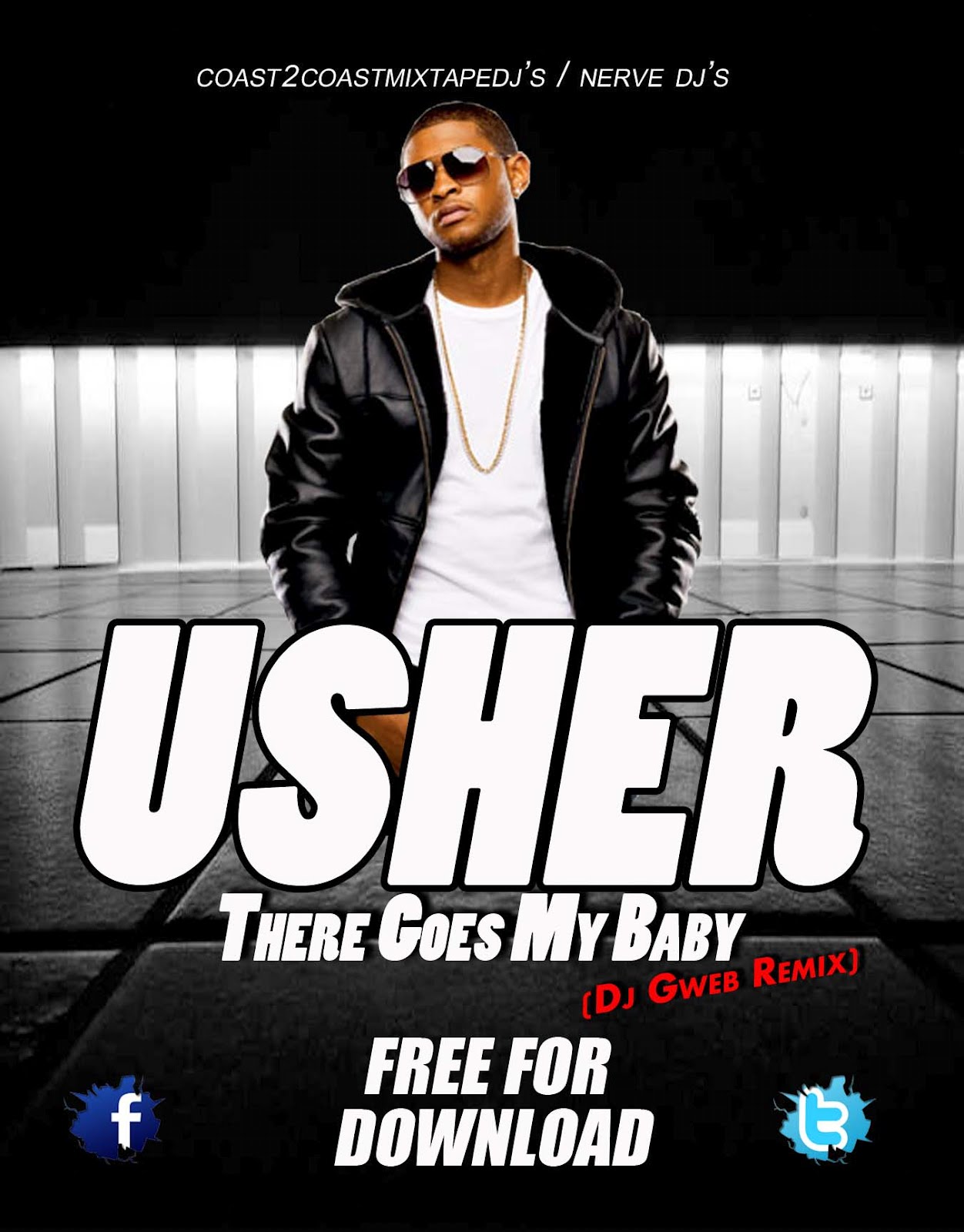 usher there goes my baby instrumental