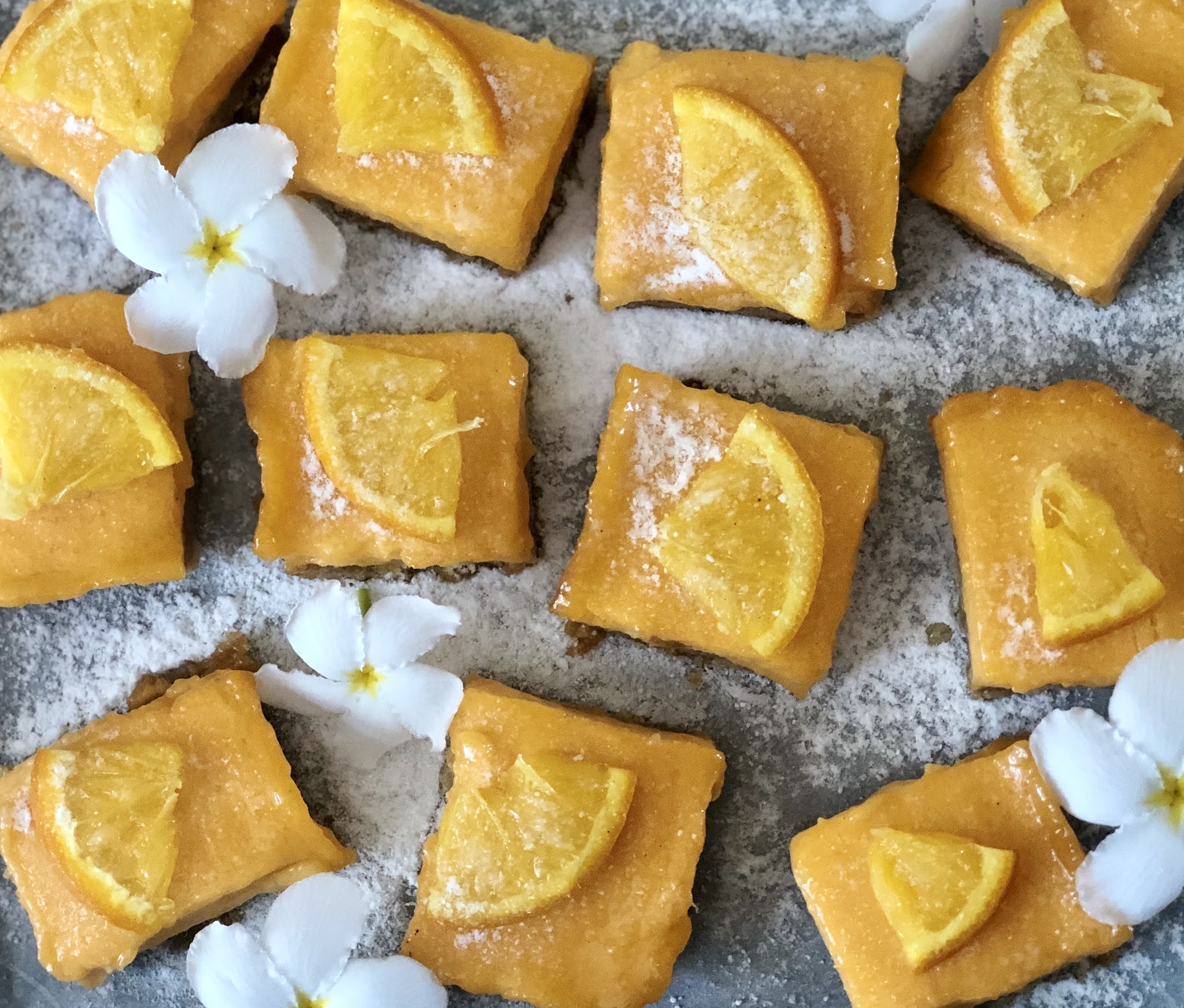 Recipe of Orange Bars ( eggless )