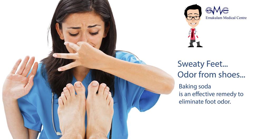 Ernakulam Medical Centre Sweaty Feet / Odor from Shoes..???