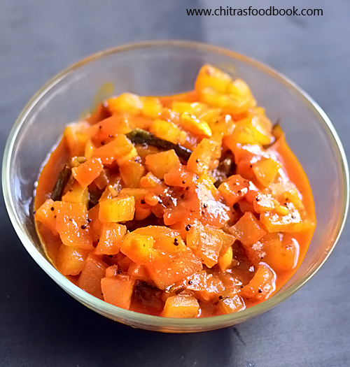 Raw Papaya Pickle (Instant) Green Papaya Sweet and Sour Pickle Recipe