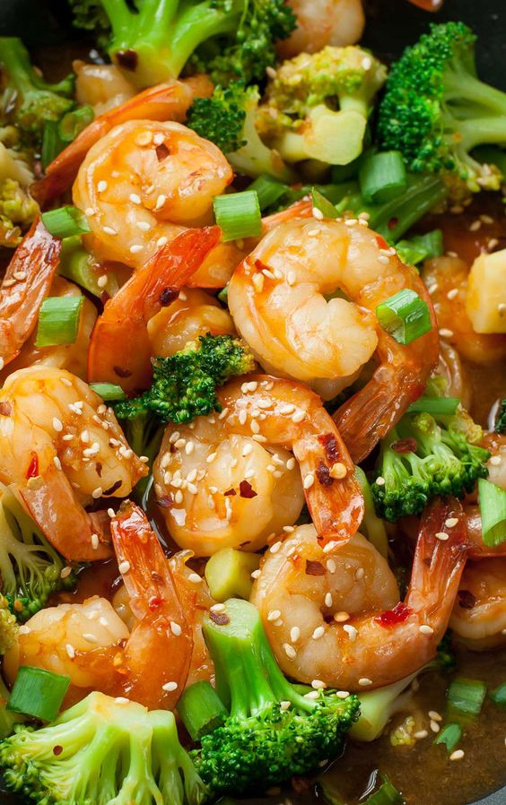 Teriyaki Shrimp Broccoli Stir Fry Recipe - mamacoockies
