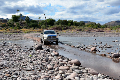 Had to drive through a river to get to San Jose de Magdalena.