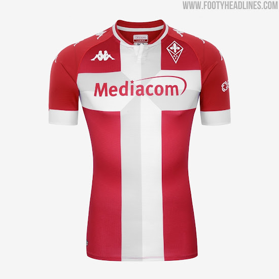 Kappa 2020-2021 Fiorentina Away Football Soccer T-Shirt Maglia 