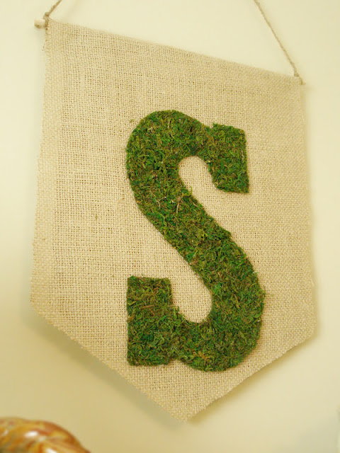 Burlap & Moss Banner DIY