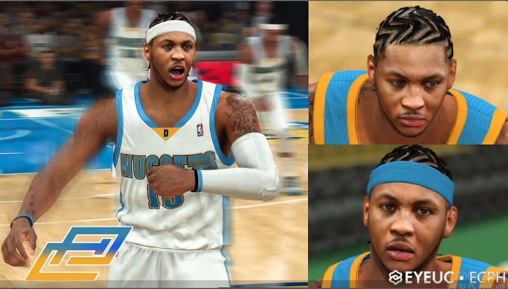 Carmelo Anthony Cyberface, Hair and Body Model Denver
