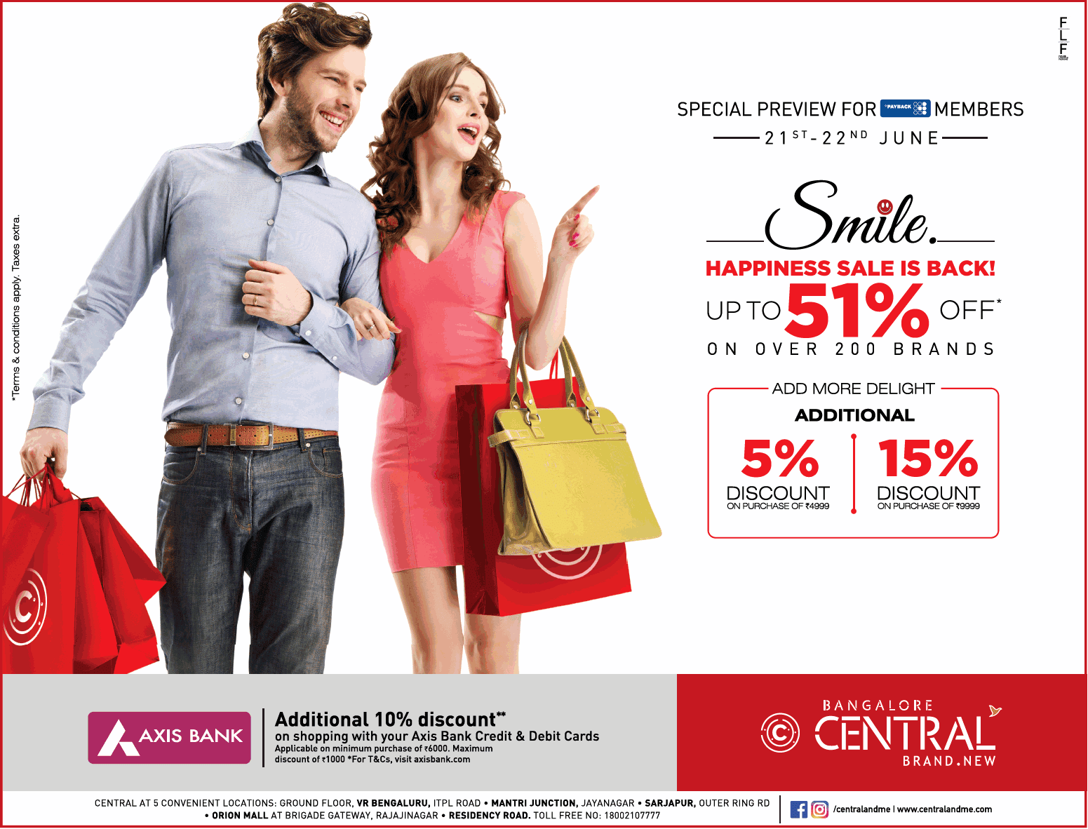 axis bank benetton bag offer 2018