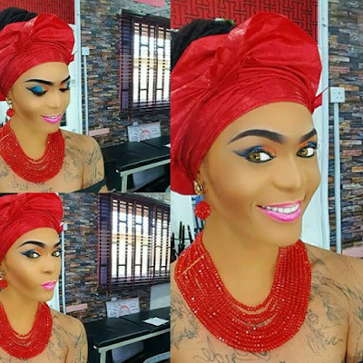 Check out photos of feminine-looking Nigerian model and makeup artist