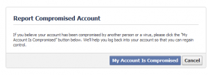 La cuenta de Facebook es pirateada