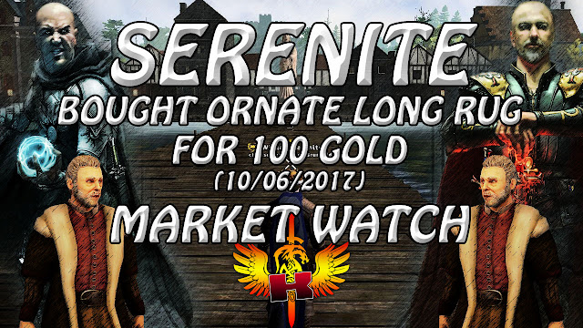 Shroud Of The Avatar Market Watch (10/06/2017) • Serenite - Bought Ornate Long Rug For 100 Gold