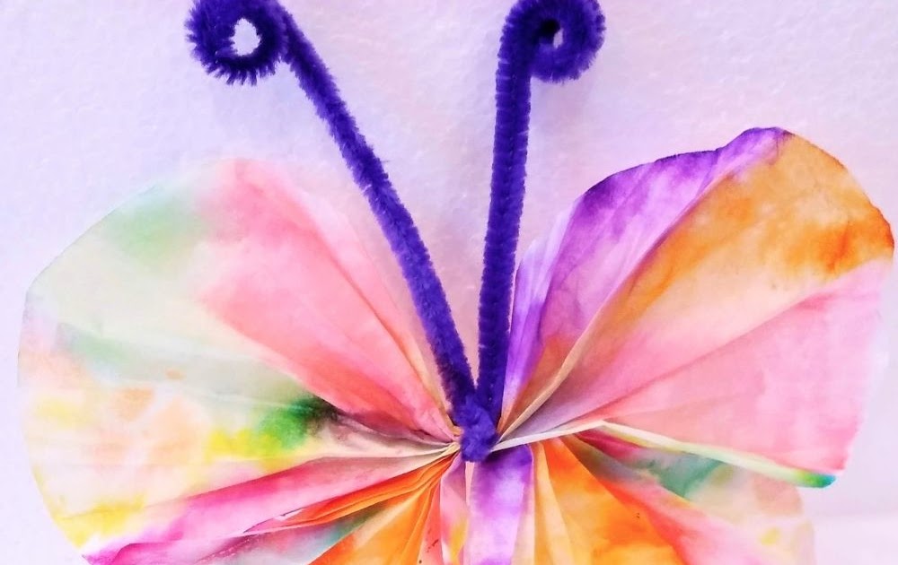 Mommy Suburbia TieDye Coffee Filter Butterflies