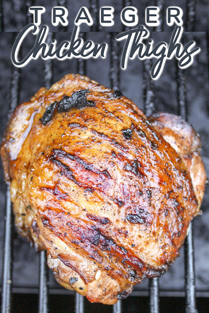 Traeger Grilled Chicken Thighs - The Food Hussy