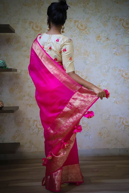 Beautiful Saree Kuchu Designs with Beads | Saree Guide