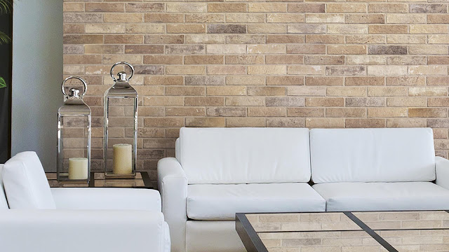 Brick finish wall tiles Bristol in living room