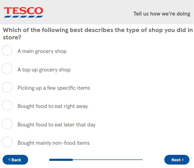  tesco customer survey