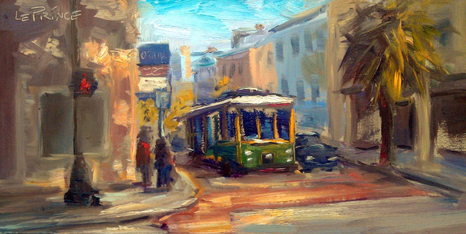 Kevin LePrince Charleston Artist "Dash", 6x12 Oil Painting from the