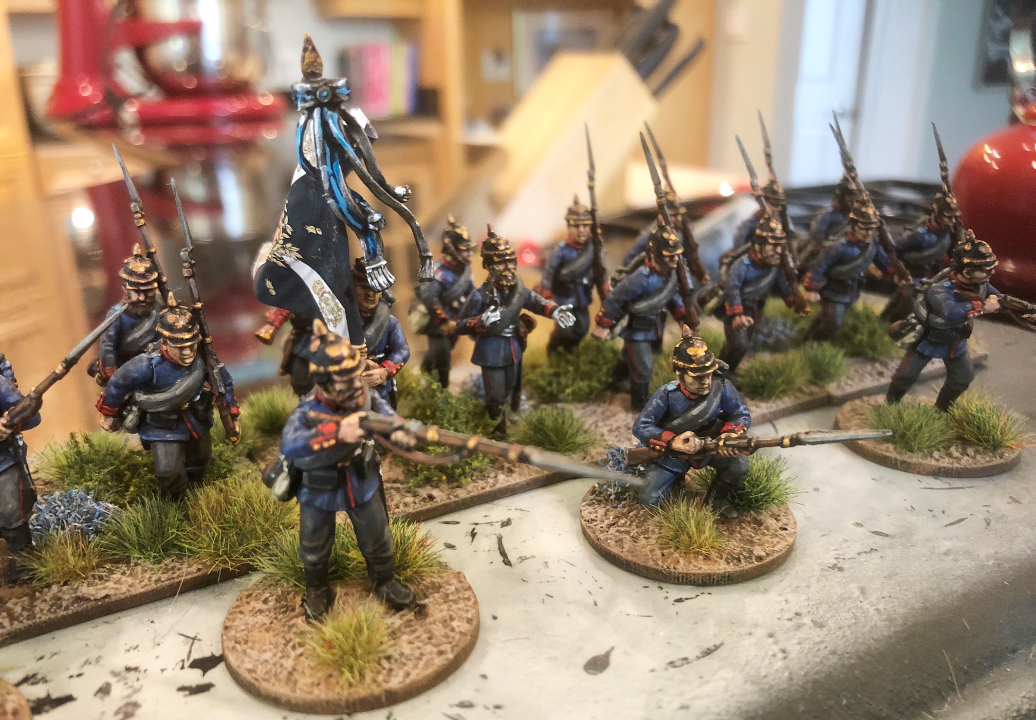 Perry Miniatures, Franco-Prussian War 1870 – 1871 Prussian Infantry  Skirmishing, 28 mm Scale Plastic Figures